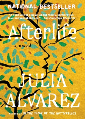 Paperback of Afterlife by Algonquin Books featuring the book cover with title and author’s name on a plain background.