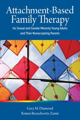 Paperback book titled "Attachment-Based Family Therapy for Sexual and Gender Minority Young Adults" by APA, featuring a plain cover design.