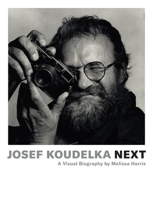 Paperback book titled "Josef Koudelka: Next" by Melissa Harris, published by Aperture, with a plain cover featuring the title and author's name.