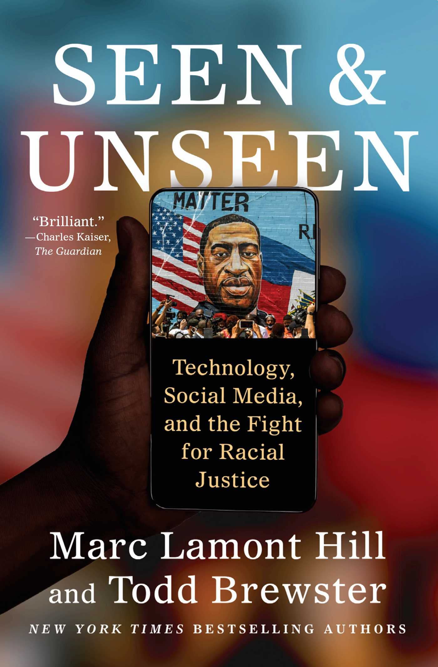 Paperback of "Seen and Unseen" by Atria Books, showing the book cover with title and author text on the front.