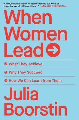 Paperback of "When Women Lead" by Avid Reader Press and Simon & Schuster, featuring the book cover with title and author details.