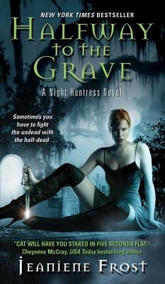 Paperback of "Halfway to the Grave" by Avon Books, featuring the book cover with dark and gothic artwork.