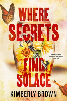 A paperback book titled "Where Secrets Find Solace" by Black Odyssey Media, featuring a dark, mysterious cover design.