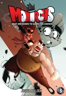 Paperback of Monarchs, Volume 3 by Black Sands Entertainment featuring cover art with characters and vibrant colors.