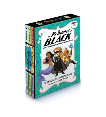 Paperback box set of early chapter books featuring The Princess in Black, with colorful cover illustrations of the funny hero adventures.