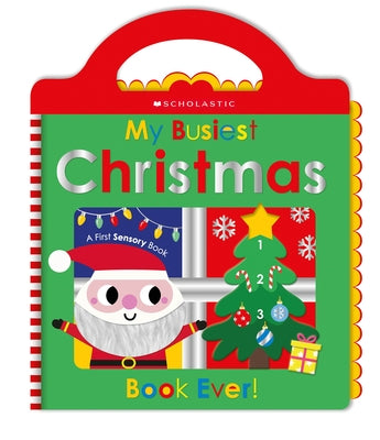 Paperback of "My Busiest Christmas Book Ever!" by Scholastic Early Learners, featuring colorful holiday illustrations.