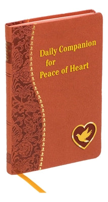 Imitation leather daily companion for peace of heart, Catholic Book Publishing, featuring a religious book with gold-embossed title.