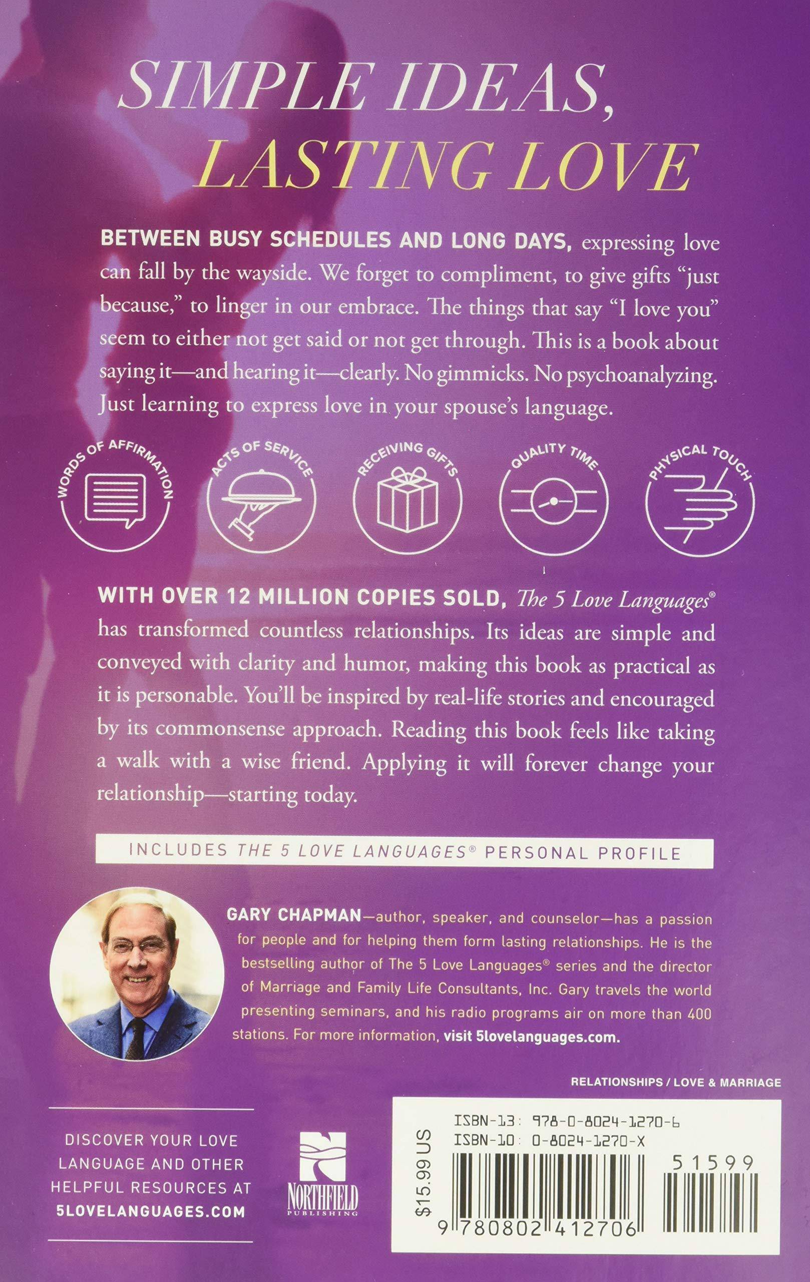 5 Love Languages: The Secret to Love That Lasts - TX Corrections Bookstore