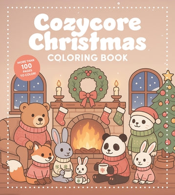 Cozycore Christmas coloring book by Chartwell Books featuring festive, cute holiday illustrations on a paperback cover.