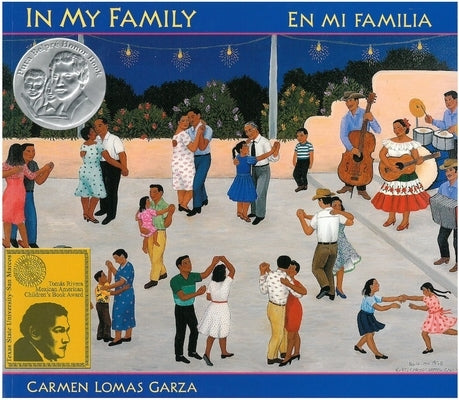 Children's paperback book titled "In My Family / En Mi Familia" by Children's Book Press, featuring diverse family illustrations.