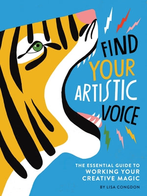 Paperback book titled "Find Your Artistic Voice" by Chronicle Books, featuring a colorful cover with creative design elements.