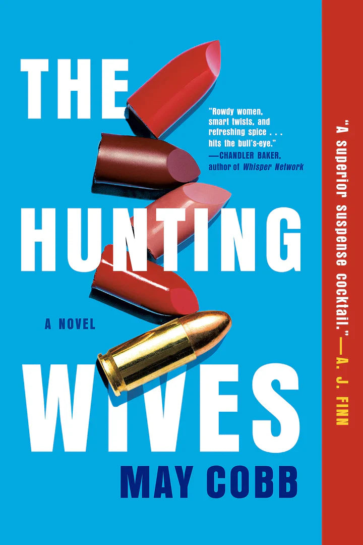Paperback of The Hunting Wives by Cobb, May showing the book cover with title and author name.