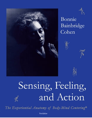 Paperback book titled "Sensing, Feeling, and Action" by Contact Editions, showing a close-up of the cover with text and design elements.