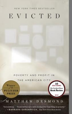 Paperback of "Evicted: Poverty and Profit in the American City" by Crown Publishing Group, showing the book cover with title and design.