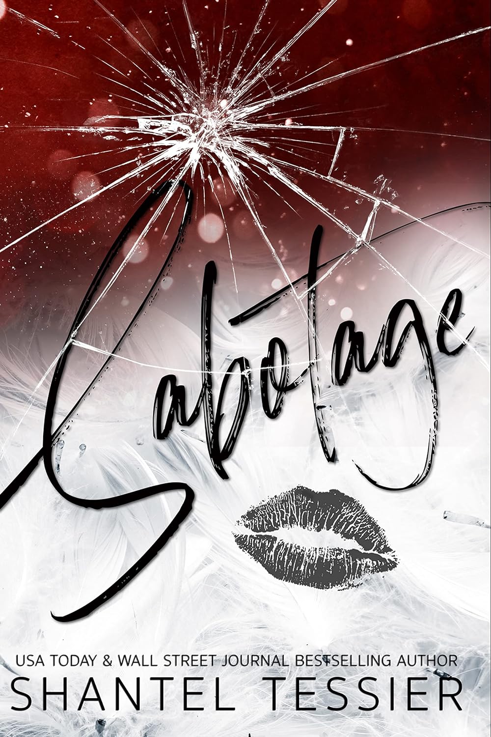 Paperback copy of "Sabotage" by Dark Angel Creations LLC, featuring the book cover with dark and intense artwork.