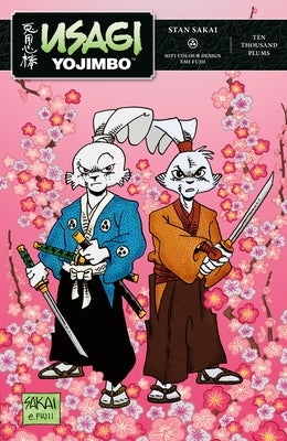 Paperback of Usagi Yojimbo Volume 41: Ten Thousand Plums by Dark Horse Books, featuring cover art with Usagi in a traditional setting.