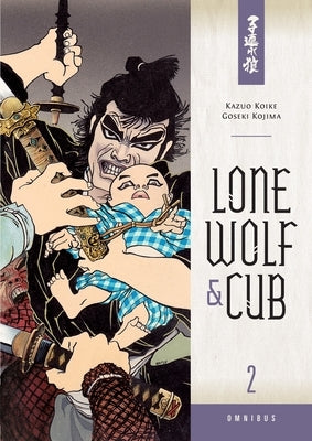 Dark Horse Manga paperback of Lone Wolf & Cub Omnibus Volume 2 showing cover art with Japanese-style illustration and title.