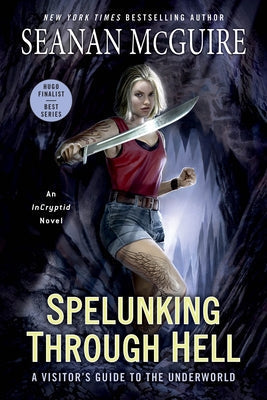 Paperback copy of "Spelunking Through Hell: A Visitor's Guide to the Underworld" by Daw Books, featuring cover art.