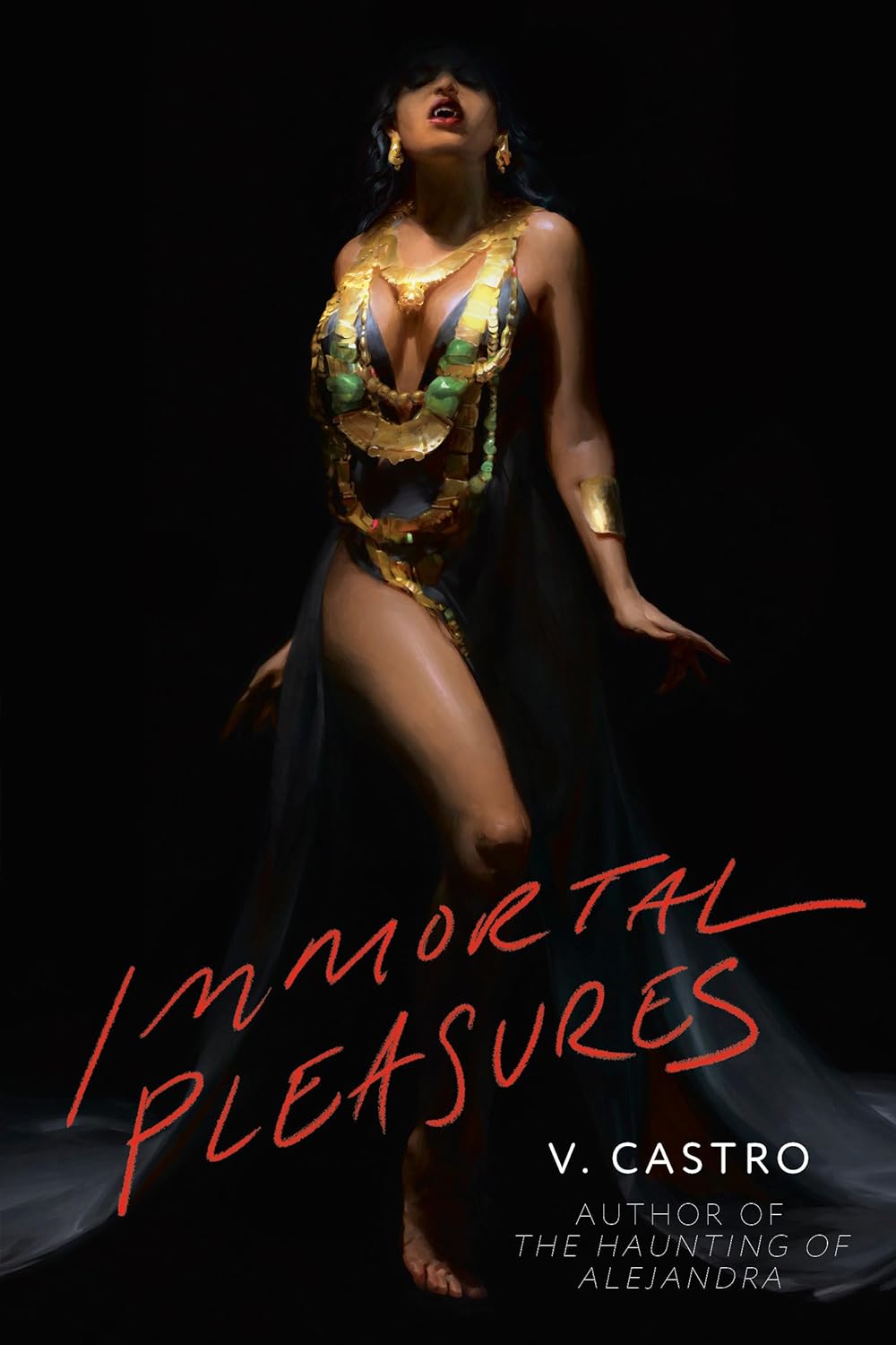 Paperback of Immortal Pleasures by Del Rey Books featuring the book cover with fantasy artwork and title on the front.