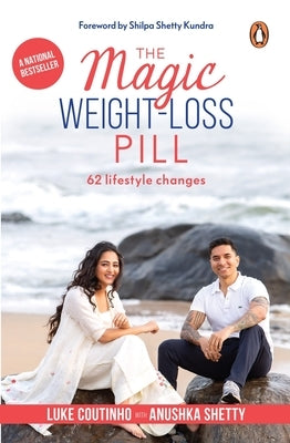 Paperback book titled "Magic Weight-Loss Pill" by Ebury Press, featuring a colorful cover design about weight loss.