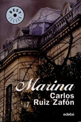 Paperback book titled "Marina" by EDBE, featuring a close-up of the cover with artistic design and title text.
