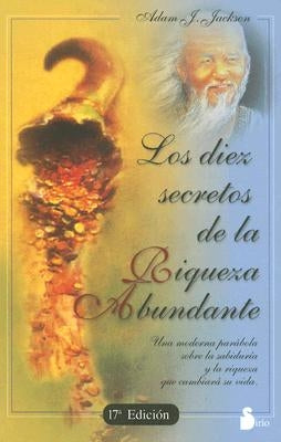 Paperback book titled "Los Diez Secretos de la Riqueza Abundante" by Editorial Sirio, featuring a colorful cover design.