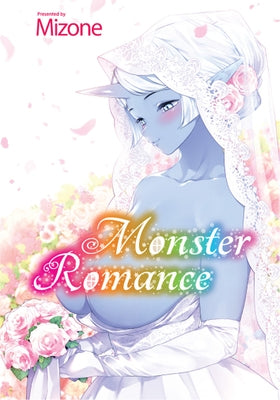 Paperback of Monster Romance by FAKKU featuring the book cover with dark fantasy artwork and title text.