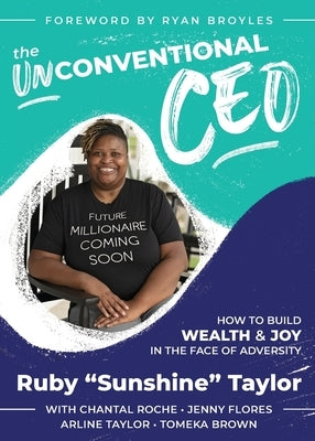 Paperback book titled "The UnConventional CEO" by Financial Joy School, focusing on building wealth and joy during adversity.