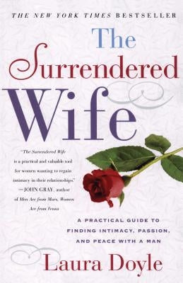 Paperback of The Surrendered Wife book by Fireside Books, featuring a cover with the title and subtitle on a plain background.
