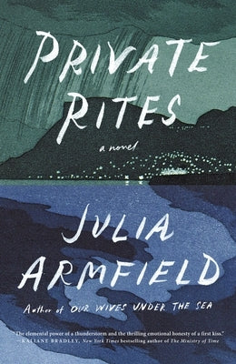Paperback of "Private Rites" by Flatiron Books, featuring the book cover with dark artwork and title text on the front.