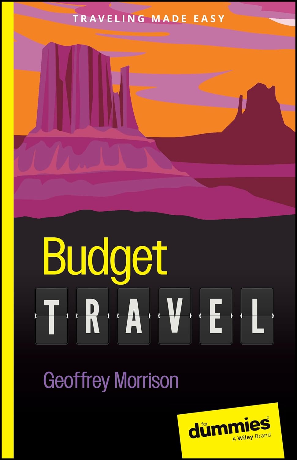 Paperback book titled "Budget Travel for Dummies" by For Dummies, featuring the cover with travel-themed design.