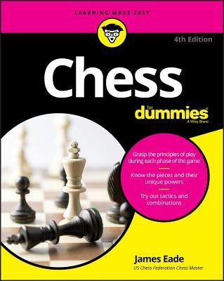 Paperback book titled "Chess for Dummies" by For Dummies, showing the front cover with chess-themed graphics.