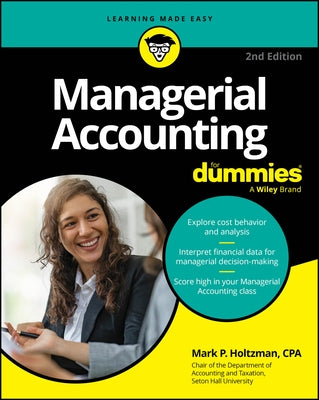 Paperback of Managerial Accounting for Dummies by For Dummies, featuring the book cover with title and branding.