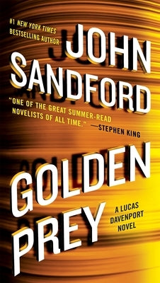 Mass market paperback of Golden Prey by G.P. Putnam's Sons featuring the book cover with a dark and intense design.