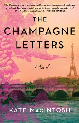 Paperback of "The Champagne Letters" by Gallery Books, featuring the book cover with elegant typography design.