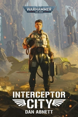 Paperback book titled Interceptor City by Games Workshop, featuring cover art and design related to the science fiction novel.