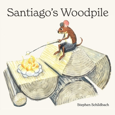 Paperback of Santiago's Woodpile by Golden Lodge Publishing, showing the book cover with wooden logs and rustic design elements.