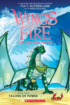 Paperback of Talons of Power: A Graphic Novel from Wings of Fire Graphic Novel #9 by Graphix, featuring dragon characters on the cover.