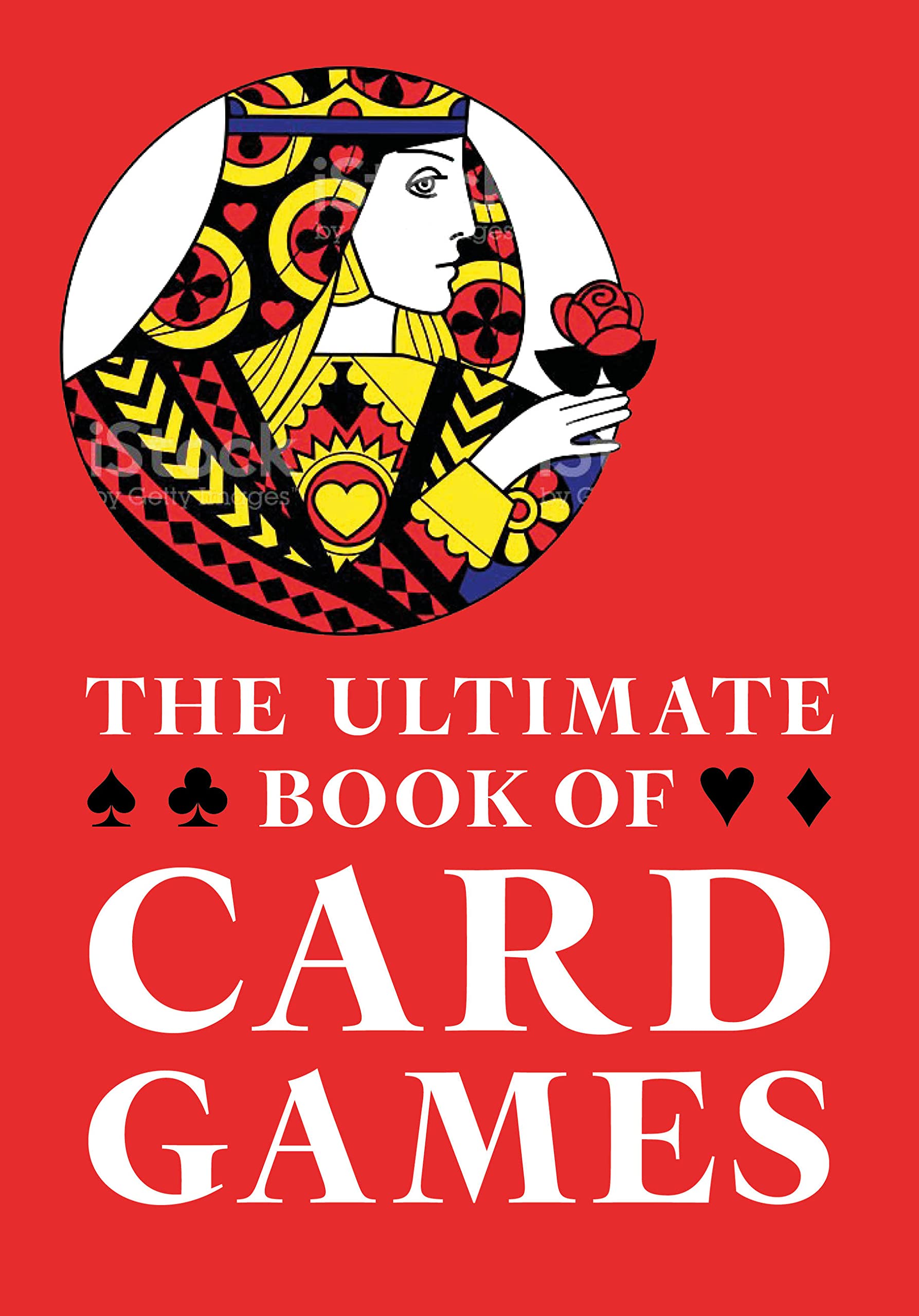 Paperback of The Ultimate Book of Card Games by Hamlyn, showing colorful illustrations of various card games on the cover.