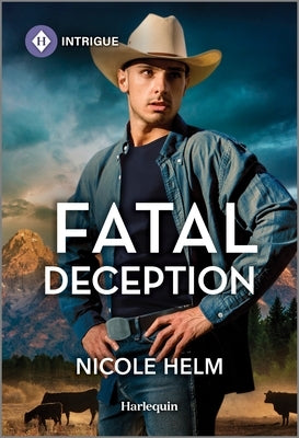 Mass market paperbound of Fatal Deception by Harlequin Intrigue, showing the book cover with dark and mysterious artwork.