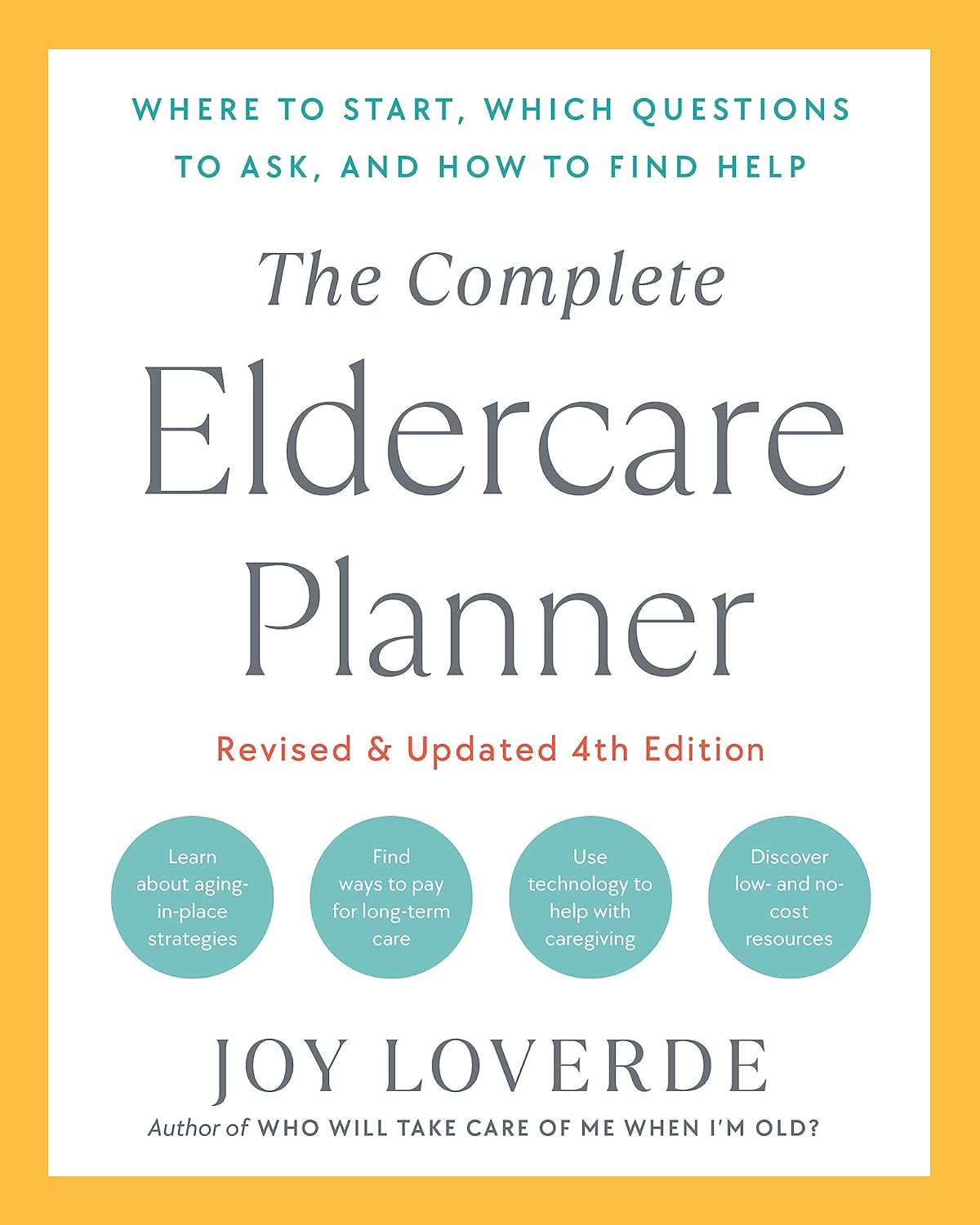Paperback of The Complete Eldercare Planner by Harmony/Rodale, showing the book cover with title and subtitle on a white background.
