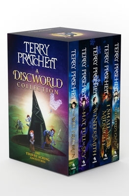 Paperback edition of Terry Pratchett's Discworld collection featuring Tiffany Aching adventures including The Wee Free Men and Wintersmith.