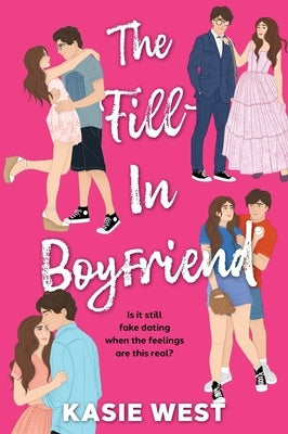 Paperback of "The Fill-In Boyfriend" by HarperCollins, featuring a book cover with colorful title and author details.
