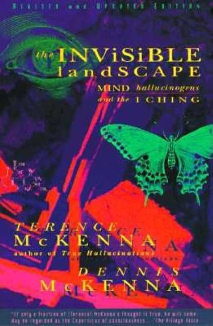 Paperback of The Invisible Landscape book by HarperOne, exploring mind, hallucinogens, and the I Ching.