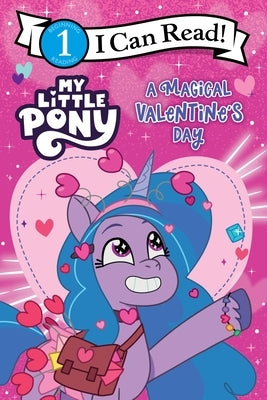 Paperback of My Little Pony: A Magical Valentine's Day book by Harperpop featuring colorful pony characters on the cover.