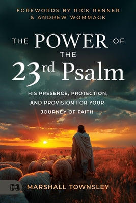 Paperback book titled "The Power of the 23rd Psalm" by Harrison House, featuring a cover with religious imagery and serene design.