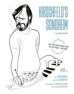 Paperback poster book featuring illustrations from Hirschfeld's Sondheim collection, published by Harry N. Abrams.