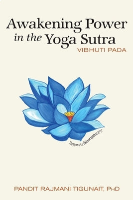 Paperback book titled "Awakening Power in the Yoga Sutra: Vibhuti Pada" by Himalayan Institute Press, with cover design visible.