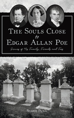 Hardcover book titled "Souls Close to Edgar Allan Poe" by History PR, showing the cover with dark, gothic imagery related to Poe.