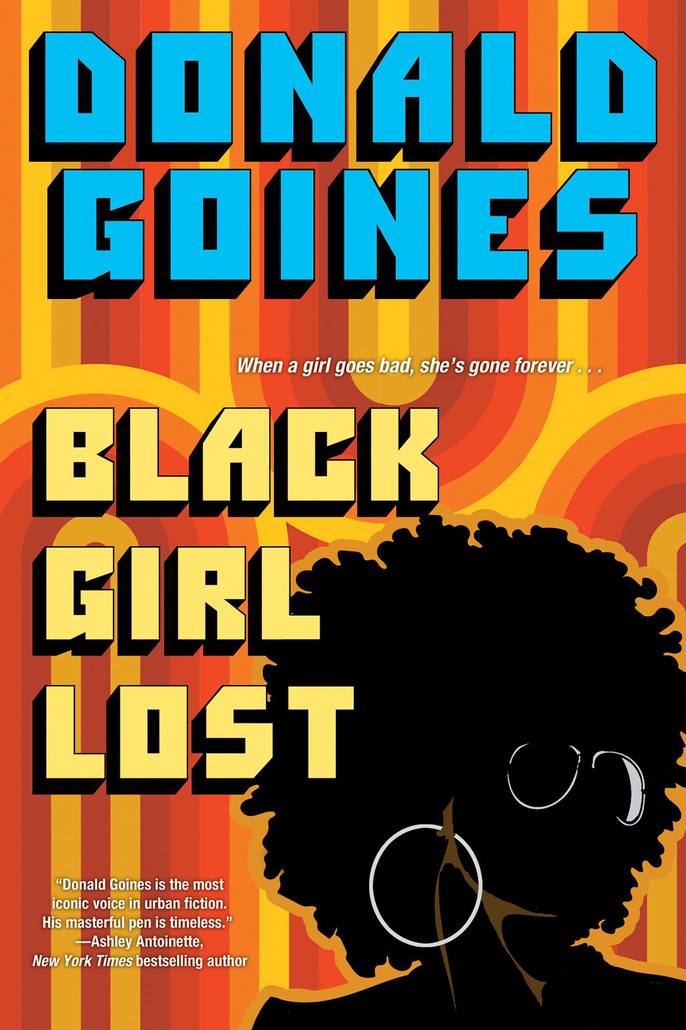 Paperback of "Black Girl Lost" by Holloway House, featuring the book cover with bold title text on a dark background.